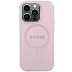 Etui Guess GUHMP15SPSAHMCP iPhone 15 6.1" różowy/pink hardcase Saffiano MagSafe Case