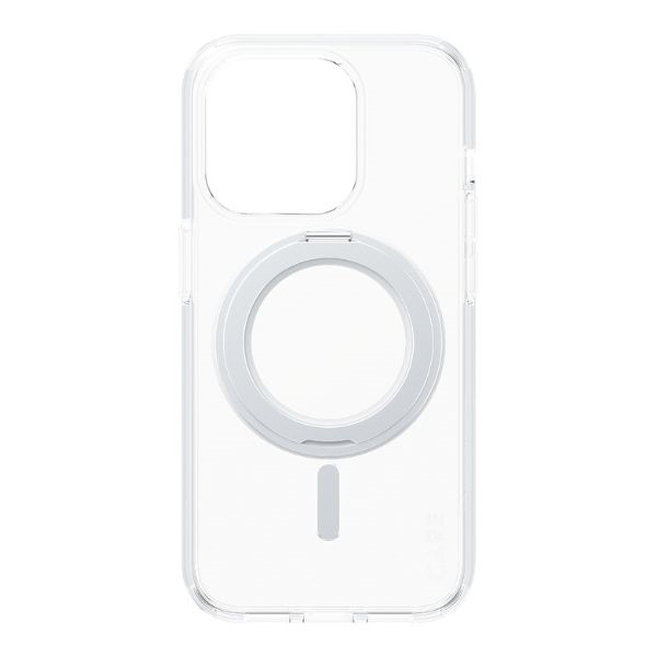 CARE by PanzerGlass Kickstand Case iPhone 15 Pro 6,1" MagSafe srebrny/silver 1414