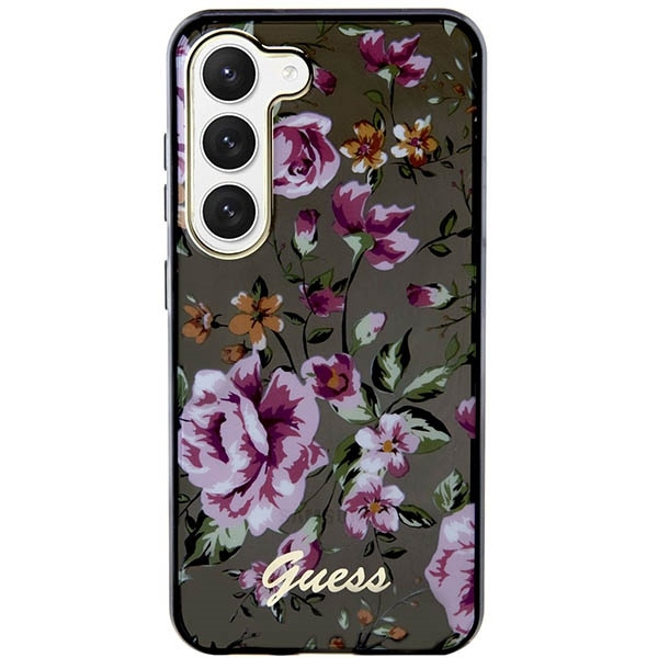 Etui Guess GUHCS23MHCFWSK S23 Plus S916 czarny/black hardcase Flower Collection Case