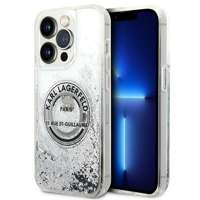 ETUI Karl Lagerfeld iPhone 14 Pro 6,1" srebrny/silver hardcase Liquid Glitter RSG