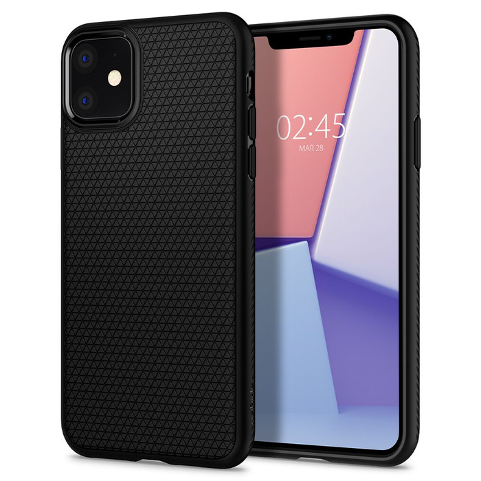 Etui Iphone 11 SPIGEN Liquid Air Apple Matte Black Czarne Case