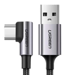 Kabel USB do USB-C kątowy UGREEN US284, 3A , 3m (czarny)