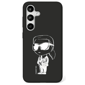 Etui Karl Lagerfeld Silicone Graffiti     Ikonik Printed Logo MagSafe do Samsung Galaxy S25 czarny