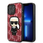 Etui Karl Lagerfeld Klhcp13xpmnikpi iPhone 13 Pro Max 6,7" Hardcase Czerwony/red Monogram Ikonik Patch Case