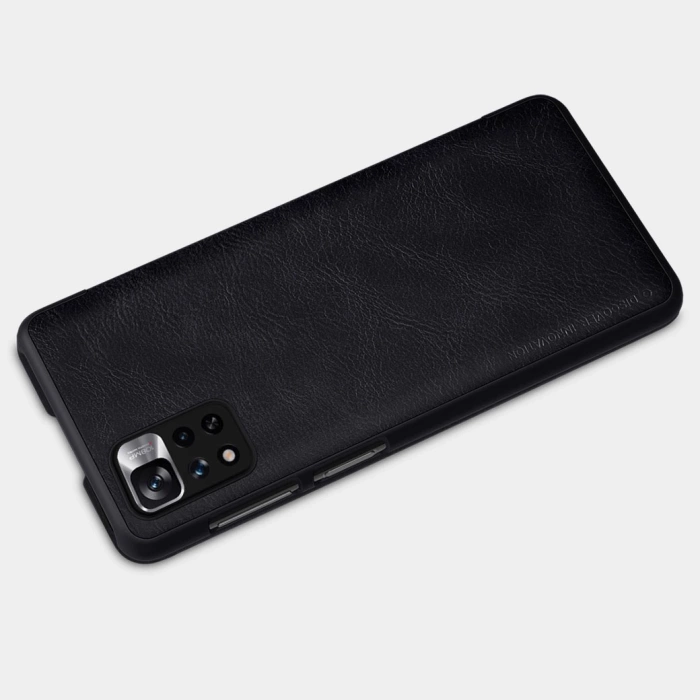 Etui Nillkin Qin Case do Xiaomi Redmi Note 11 Pro+ (China) / Redmi Note 11 Pro (China) / Mi11i HyperCharge z klapką - czarne