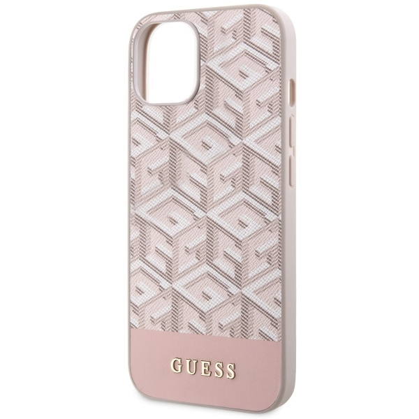 Etui Guess GUHMP14MHGCFSEP iPhone 14 Plus 6,7" różowy/pink hard case GCube Stripes MagSafe Case