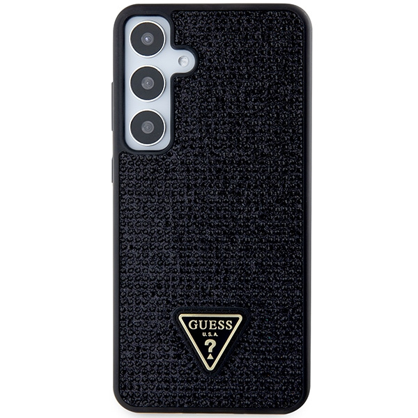 Etui Guess GUHCS24MHDGPPK S24+ S926 czarny/black hardcase Rhinestone Triangle Case