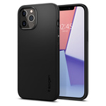 Etui SPIGEN iPhone 12 / 12 Pro Thin Fit Black Czarne Case