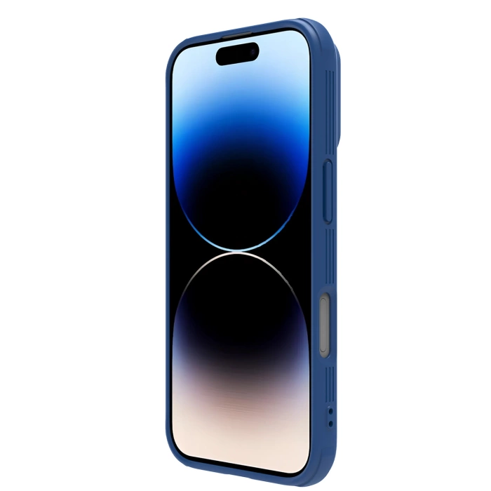 Etui Nillkin CamShield Pro Magnetic Case na iPhone 16 - niebieskie