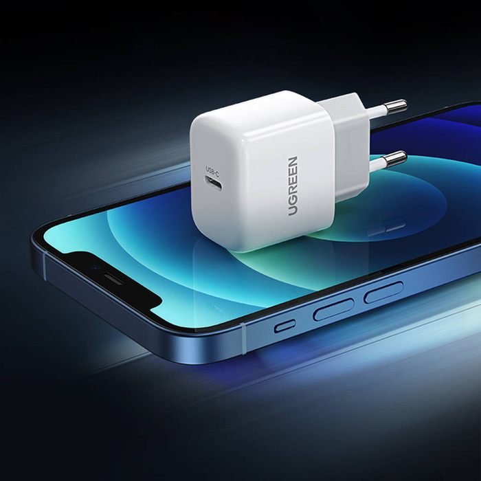 Ugreen ładowarka sieciowa USB-C 20W PD3.0 QC4.0 biała (CD241)