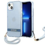 Etui GUESS Apple iPhone 13 Translucent Stap Niebieski Hardcase