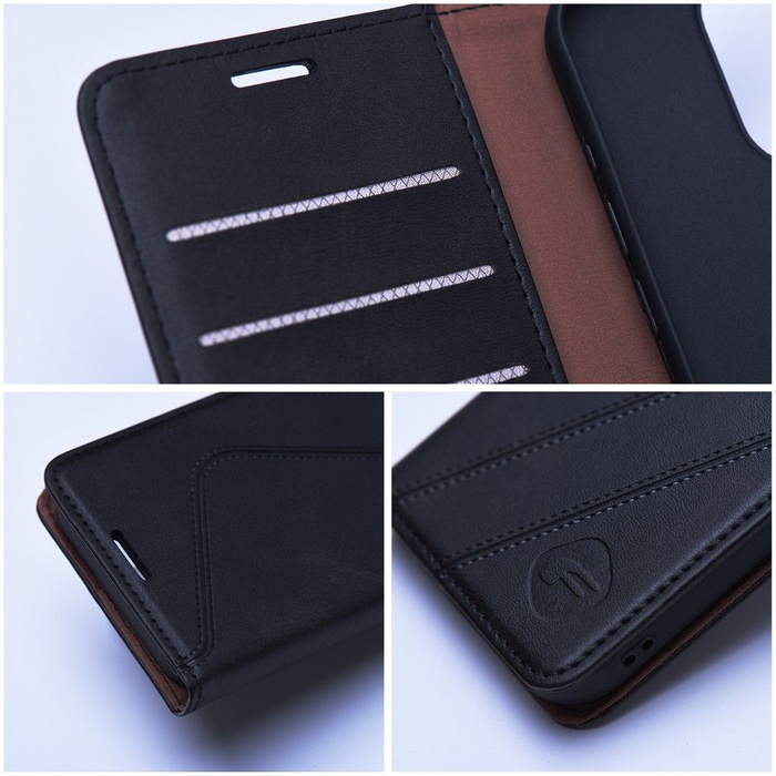 FORCELL F-PROTECT RFID Blocker Book kabura do XIAOMI Redmi 13c / POCO C65 czarny