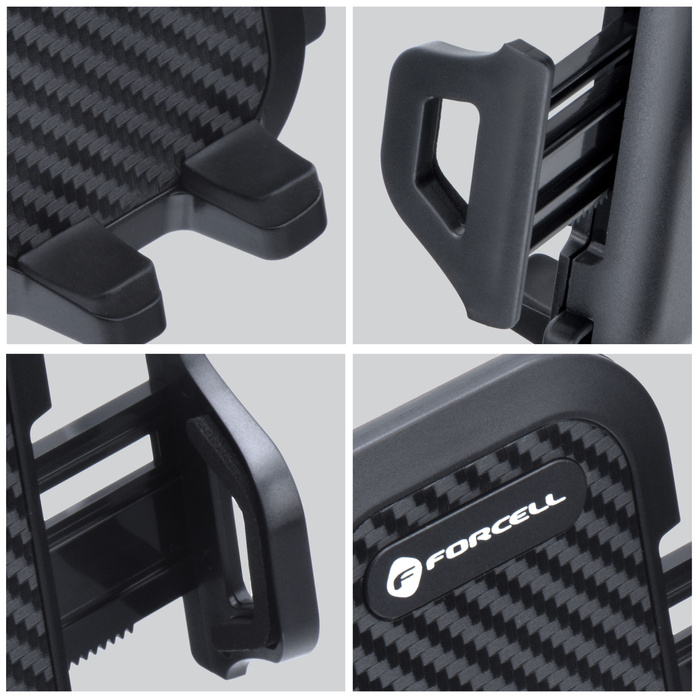 FORCELL F-GRIP Carbon Bracket ramię 17 cm uchwyt samochodowy do szyby / deski czarny