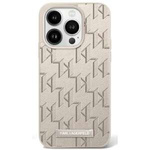 Etui Karl Lagerfeld iPhone 16 6.1" beżowy/beige hardcase Hot Stamp Magsafe