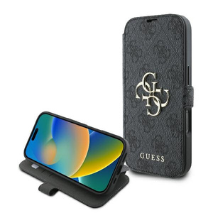 Etui Guess iPhone 16 Pro Max 6.9" czarny/black book 4G Metal Logo