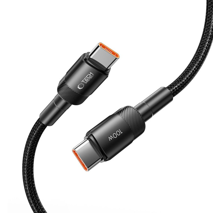 Tech-protect Ultraboost Evo USB-C Cable Pd100w/5a 300cm Black