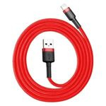 Kabel BASEUS Lightning USB Cafule 2.4A 1m czerwony