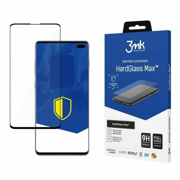 Szkło Hartowane 3MK HardGlass Max New do Samsung Galaxy S10 Plus