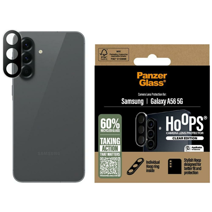 Szkło hartowane na obiektyw PanzerGlass   Hoops Lens Protector do Samsung Galaxy A56 5G przezroczysty