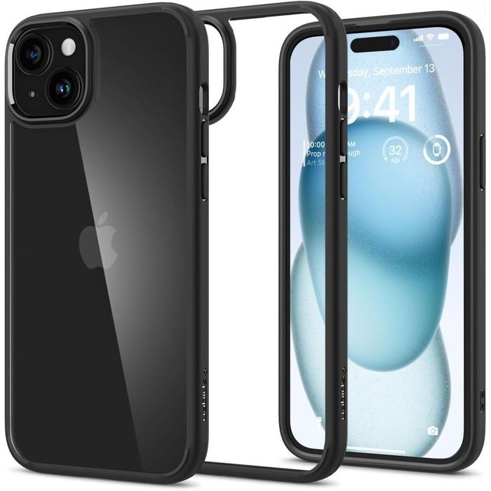 Etui Spigen Ultra Hybrid iPhone 15 Matte Black Case