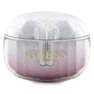 Guess słuchawki Bluetooth GUTWSHDGKEEP TWS + stacja dokująca różow/pink Glitter Gradient