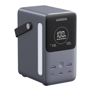 Powerbank 48000mAh Ugreen PB770, 2x USB + 4x USB-C, 300W (szary)