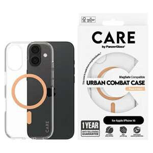 Etui CARE by PanzerGlass Flagship Case iPhone 16 6.1" brzoskwiniowy/peachy MagSafe 1373