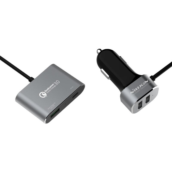 NILLKIN POWERSHARE ŁAD SAMOCHODOWA z rozdzielaczem 2xUSB + USB z USB-C