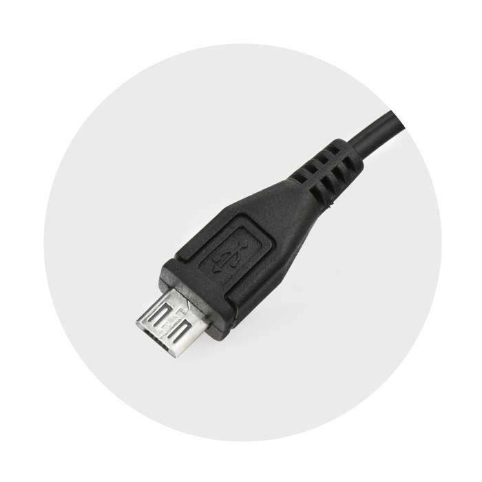 FORCELL F-ENERGY U19 ładowarka sieciowa z kablem Micro USB 1A 5W biało czarna