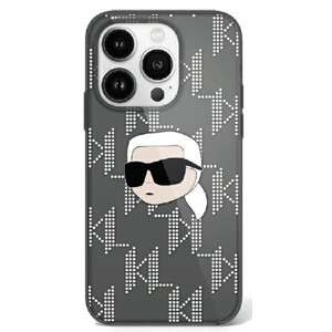 Etui Karl Lagerfeld iPhone 16 Pro 6.3" czarny/black hardcase IML Karl Head Electroplated