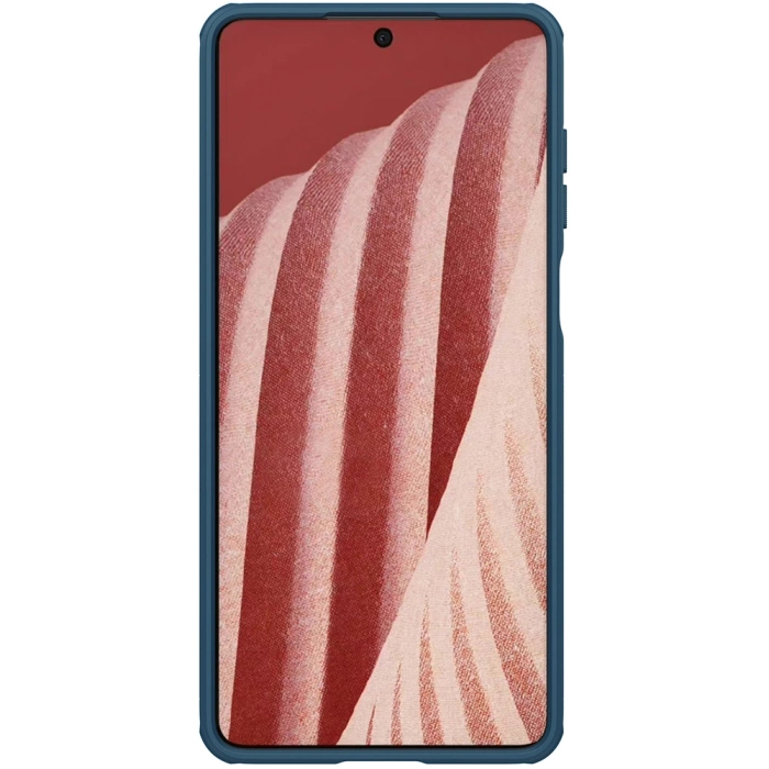 Nillkin Super Frosted Shield Pro wytrzymałe etui pokrowiec Samsung Galaxy A73 niebieski