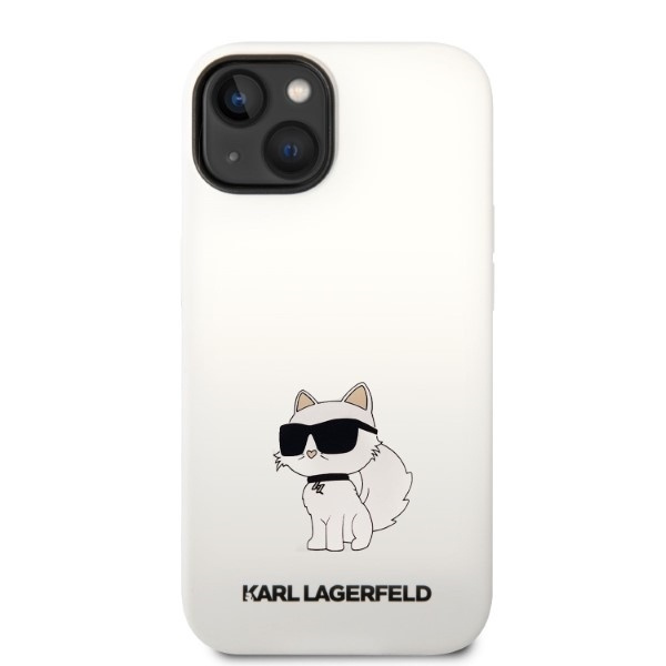 Etui KARL LAGERFELD Apple iPhone 14 Plus Silicone Choupette Biały Hardcase