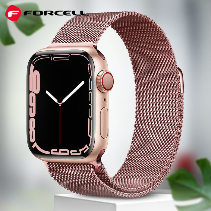 FORCELL F-DESIGN FA03 pasek do APPLE Watch 38 / 40 / 41 mm różowy