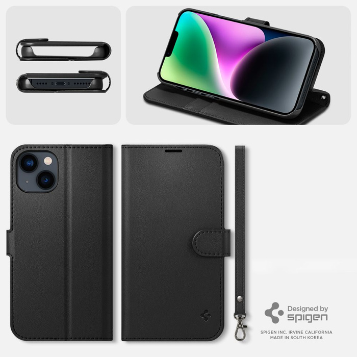 Etui Spigen Wallet S iPhone 14 Black Case