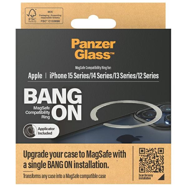 PanzerGlass Bang ON Magsafe Compatibility Ring for iPhone 12 / 13 / 14 / 15 1189 