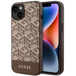 Etui Guess GUHMP14MHGCFSEW iPhone 14 Plus 6,7" brązowy/brown hard case GCube Stripes MagSafe Case