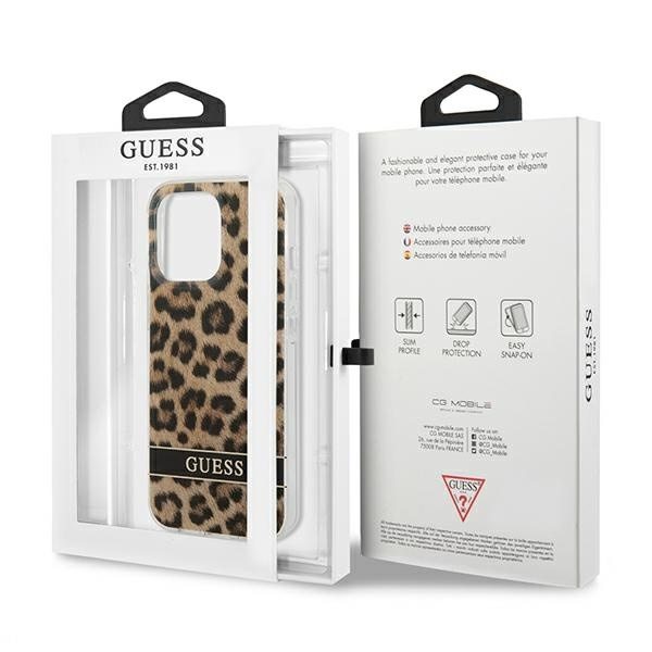 Etui GUESS Apple iPhone 13 13 Pro Leopard Brązowy Hardcase