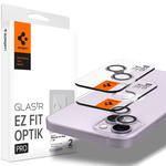 Osłona Aparatu Spigen Optik.tr ”ez Fit” Camera Protector 2-pack iPhone 15 / 15 Plus / 14 / 14 Plus Purple