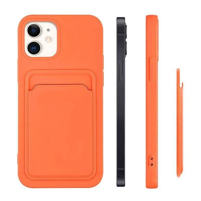 ETUI Card Case silikonowe etui portfel z kieszonką na kartę dokumenty do Samsung Galaxy A73 granatowy CASE