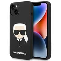 Etui KARL LAGERFELD Apple iPhone 14 Plus Silicone Karl`s Head Magsafe Czarny Hardcase