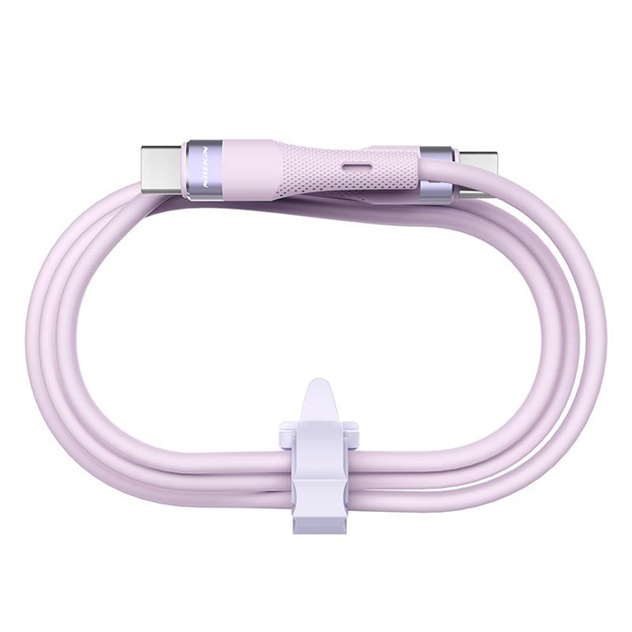 NILLKIN DATA CABLE FLOWSPEED SILICON TYPE C-TYPE C PD 60W, PURPLE