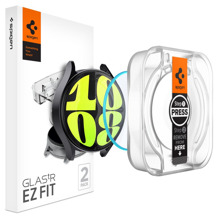 SZKŁO HARTOWANE SPIGEN GLAS.TR ”EZ-FIT” 2-PACK GALAXY WATCH 7 (44 MM) CLEAR