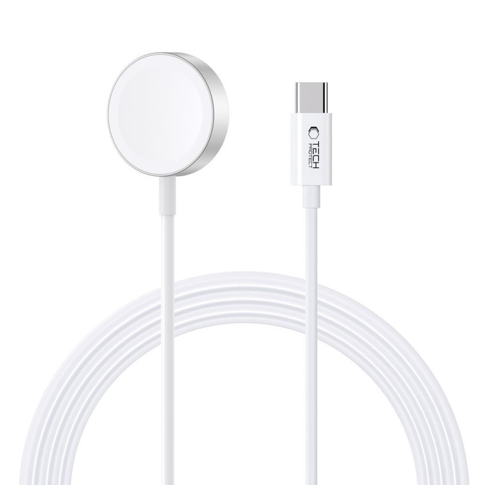 Kabel Typ Usb-c Tech-protect Ultraboost Magnetic Charging 120cm Apple Watch Biały