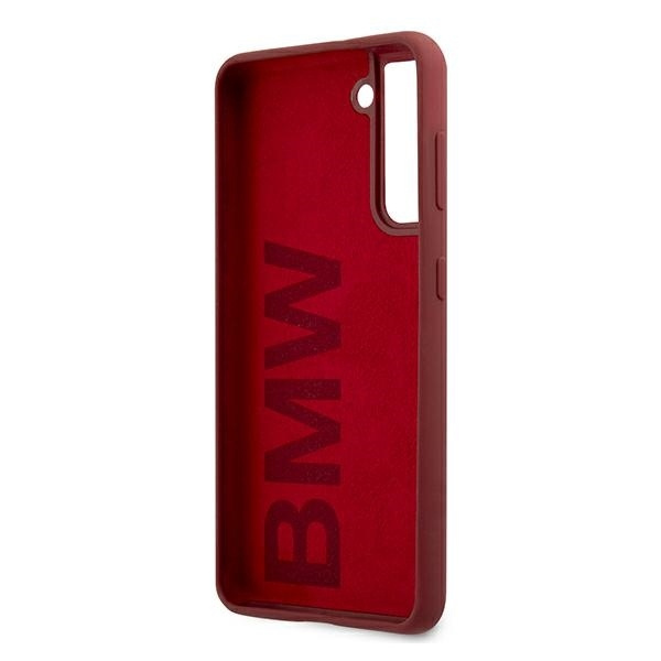 Etui BMW Samsung Galaxy S21 Plus Silicone Signature Logo BMHCS21MSLBLRE Czerwony Hardcase