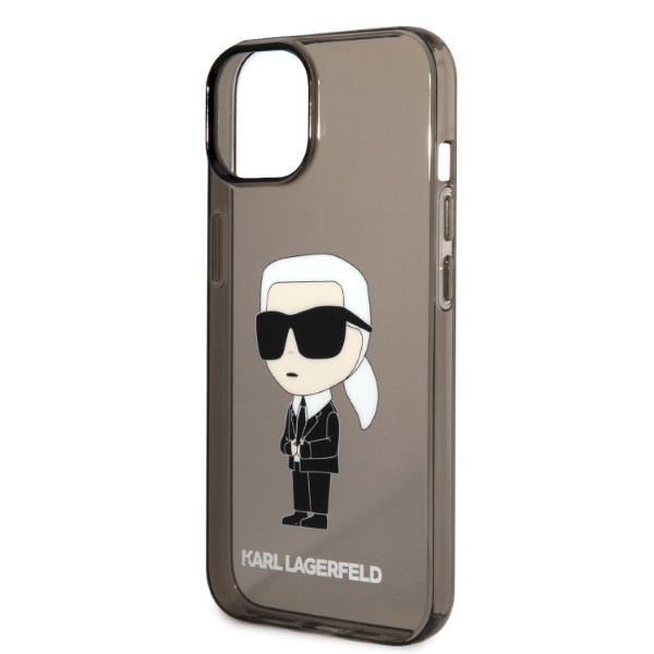 Etui KARL LAGERFELD Apple iPhone 14 Plus Ikonik Karl Lagerfeld Czarny Hardcase