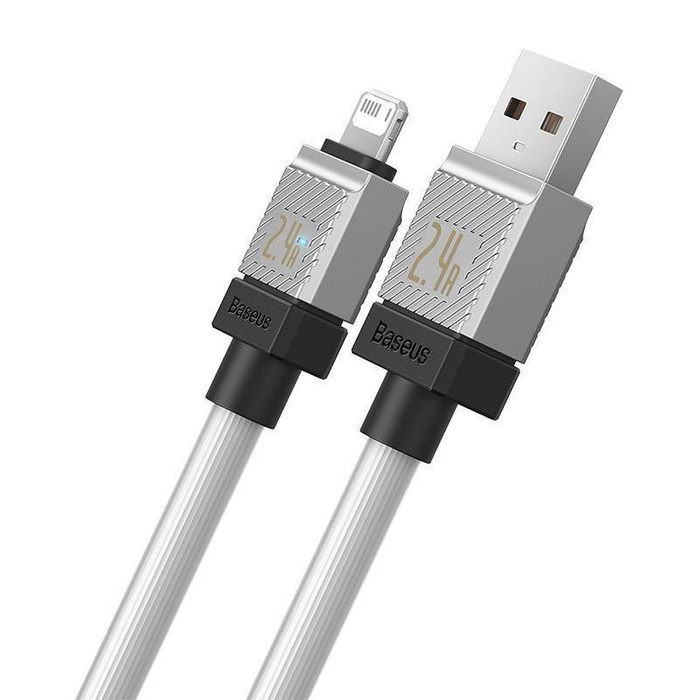 BASEUS kabel USB do Apple Lightning 8-pin CoolPlay 2,4A 1m biały CAKW000402