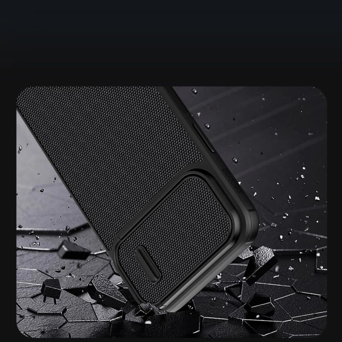 Nillkin Textured S Case etui iPhone 14 pancerny pokrowiec z osłoną na aparat czarny