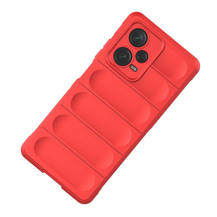 Etui Magic Shield Case etui do Xiaomi Redmi Note 12 Pro+ elastyczny pancerny pokrowiec czerwone Case