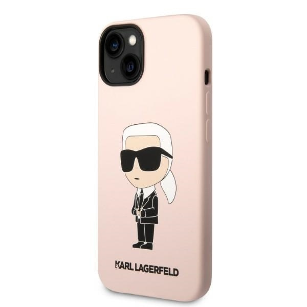 Etui Karl Lagerfeld Klhcp14msnikbcp Iphone 14 Plus 6,7" Hardcase Różowy/pink Silicone Ikonik Case