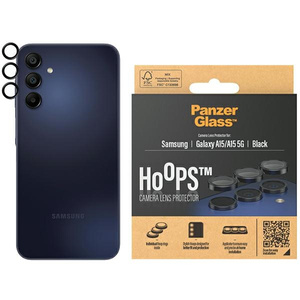 PanzerGlass Hoops Camera Samsung Galaxy A15 / A15 5G czarny/black 1224 camera lens protector hoop optic rings